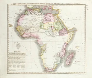 Mapa Afryki, 1821 r.